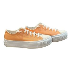 Converse All Star Renew Platform Low‎ Top Sneakers Chuck Taylor Orange Size 7